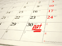 PAT Testing, A Calendar